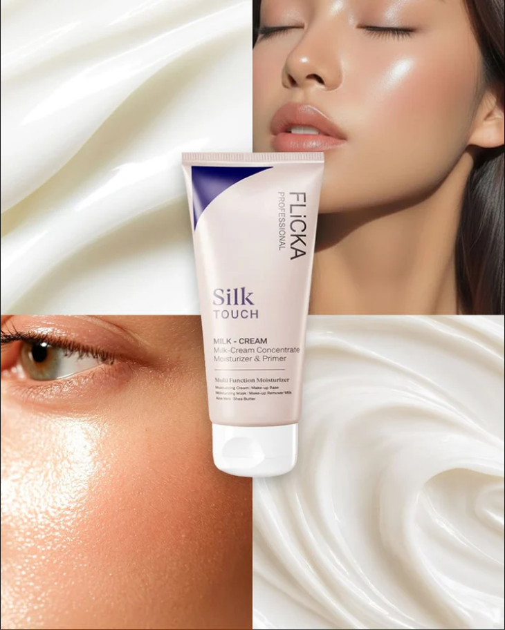 Flicka Silk Touch - 3 in 1 Moisturizer, Primer & Sunscreen for Face