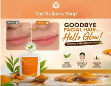 Turmeric Facial Wax - 5 Minutes Painless Herbal Wax Powder